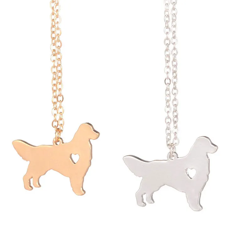 Golden Retriever Dog Necklace (2 Colors)