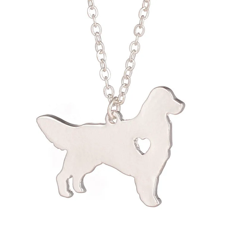Golden Retriever Dog Necklace (2 Colors)
