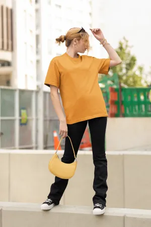 Golden Yellow Oversized Fit Unisex T-Shirt