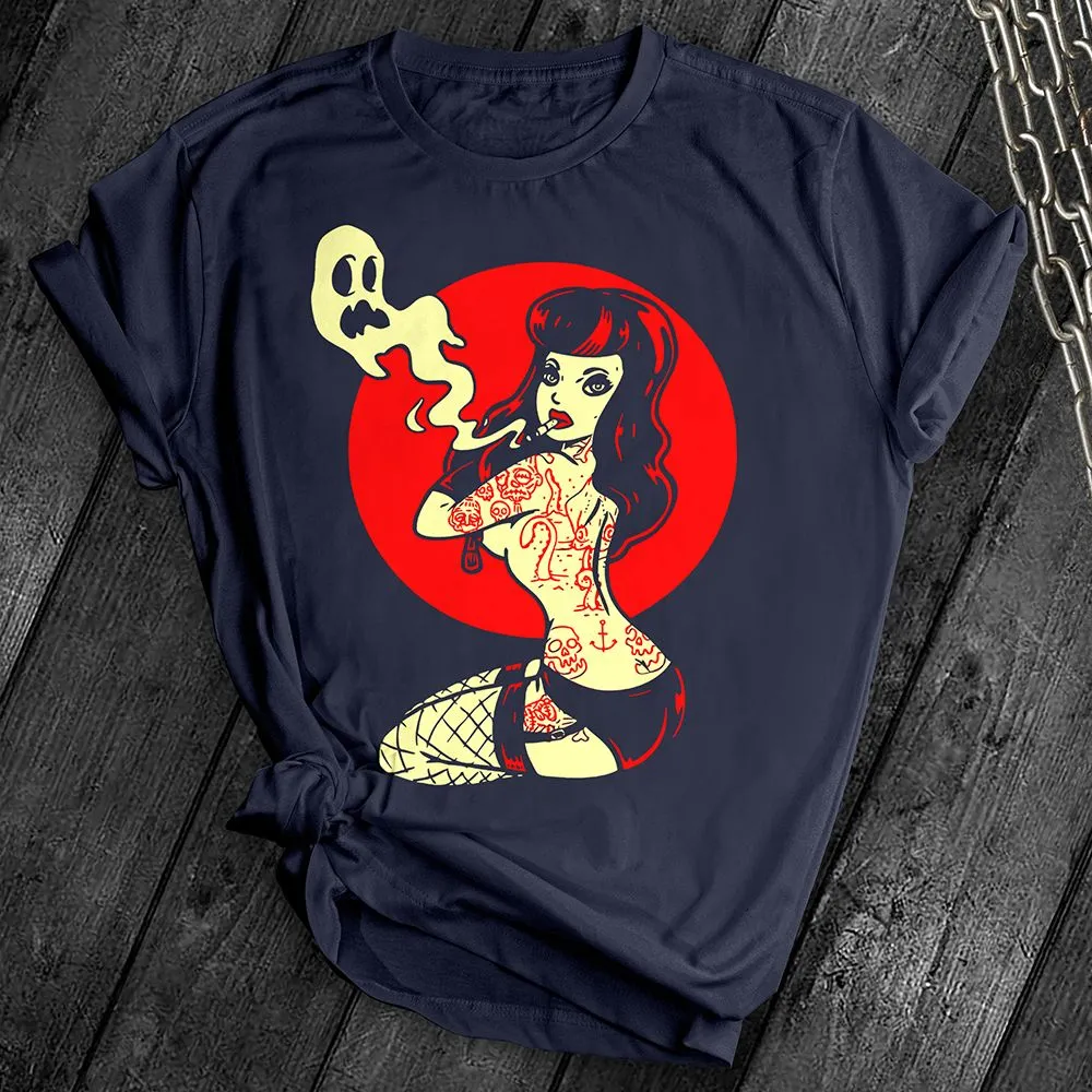 Goth Girl Red Sun Tee