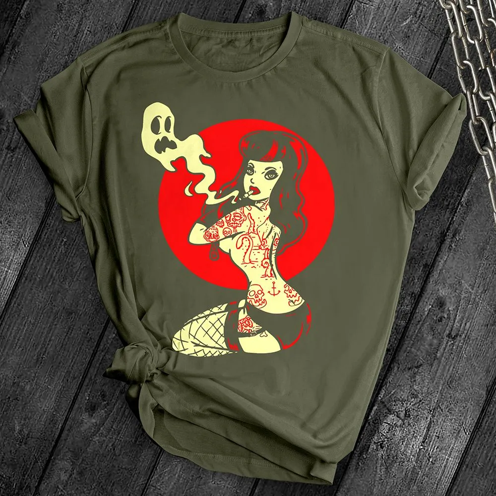 Goth Girl Red Sun Tee
