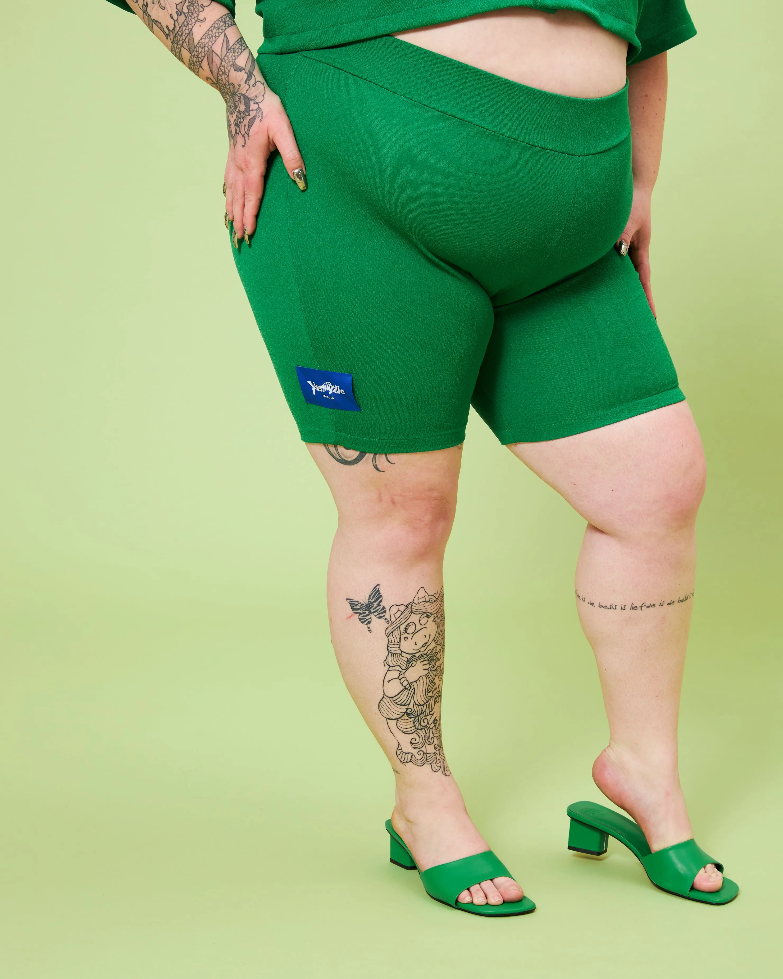 Green Cycling Shorts