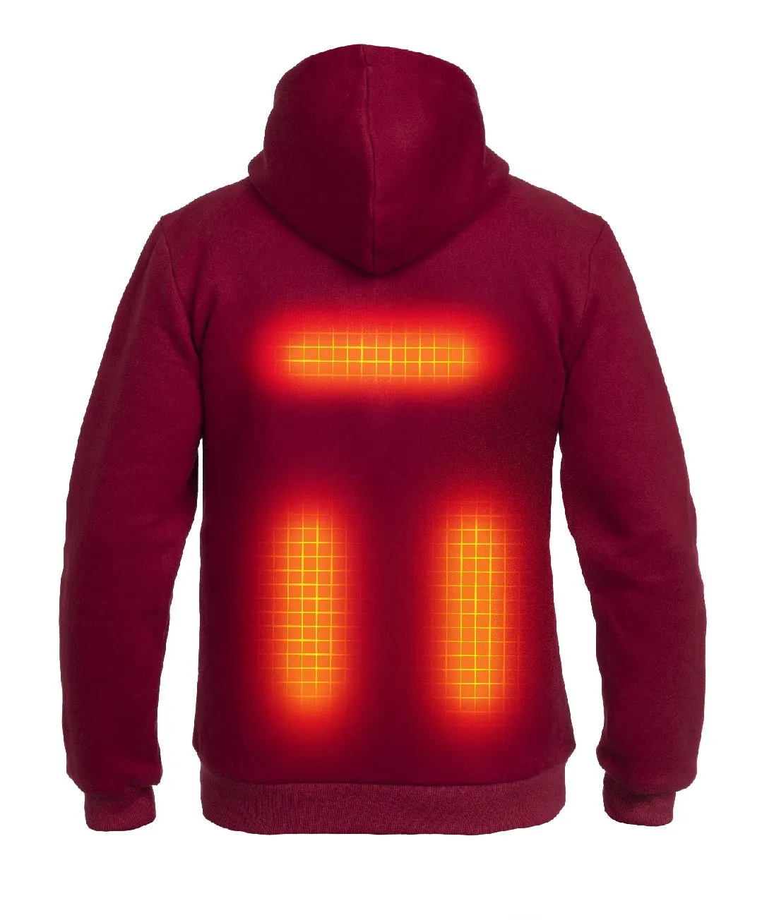 Heated Hoodie PRO |  Men - Burgundy
