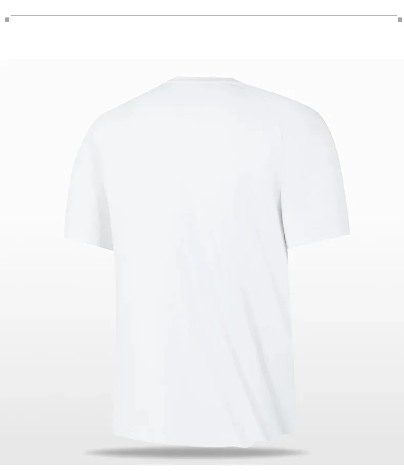 High quality men breathable fast drying running sports fitness breathable comfortable short sleeve T-shirt casual light Gym Tops