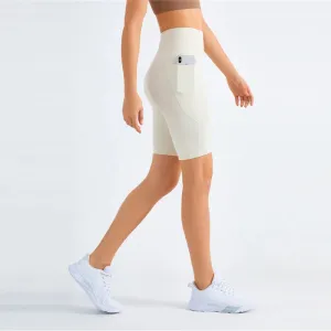 High Waist Bike Shorts with Pockets