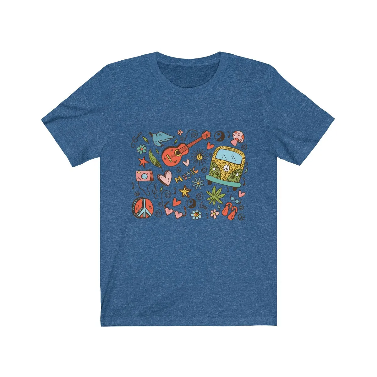 HIPPIE DOODLE <br>unisex tee