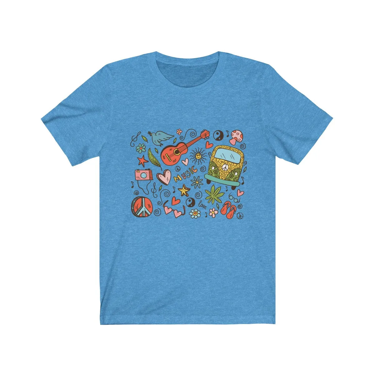 HIPPIE DOODLE <br>unisex tee