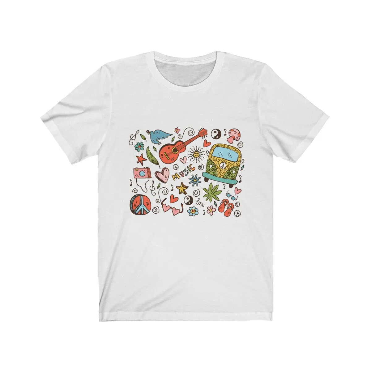 HIPPIE DOODLE <br>unisex tee