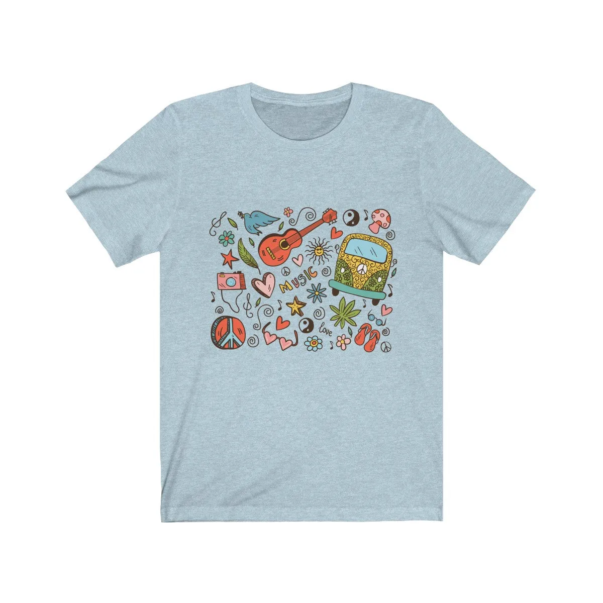 HIPPIE DOODLE <br>unisex tee