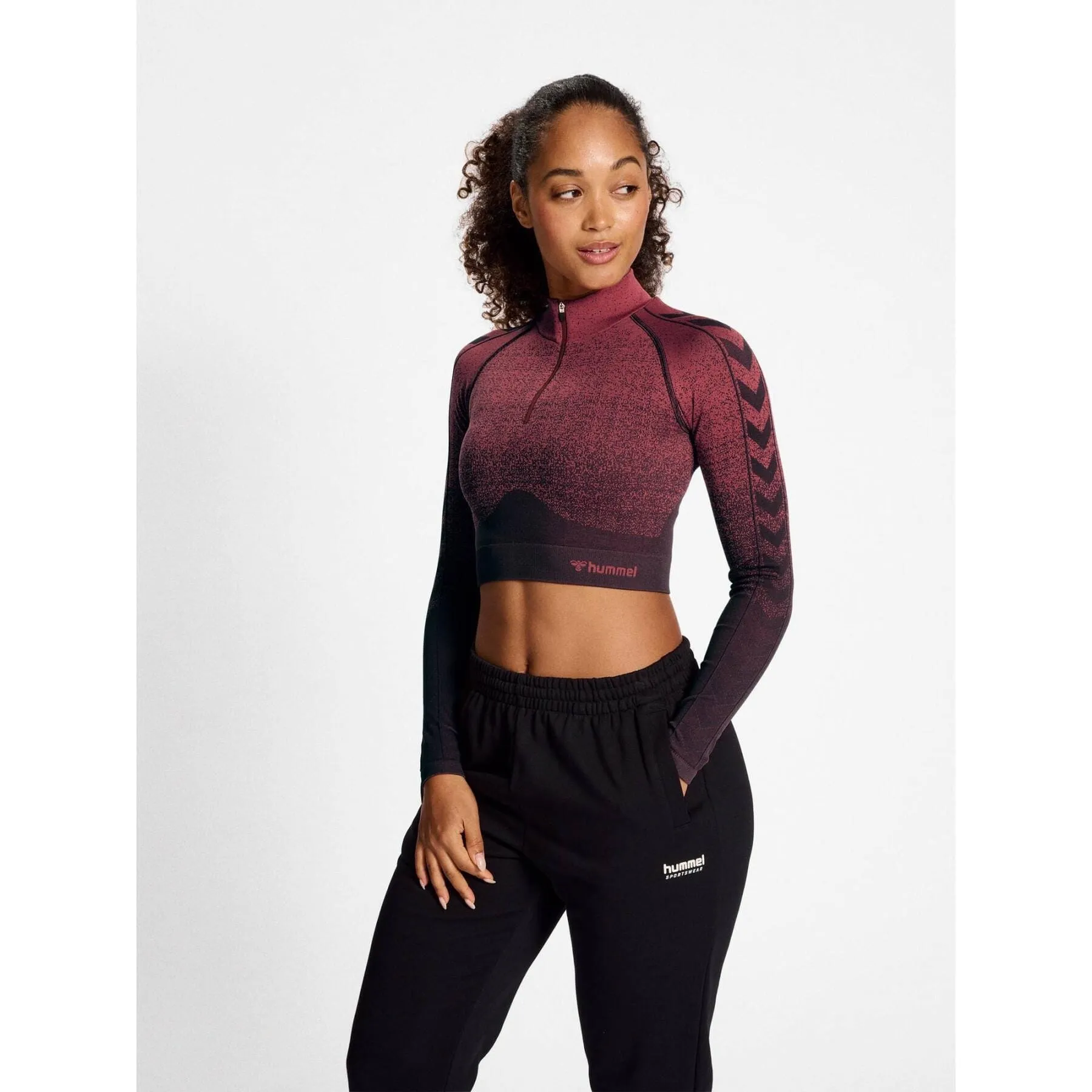 HUMMEL HMLMT FADE SEAMLESS HALF ZIP