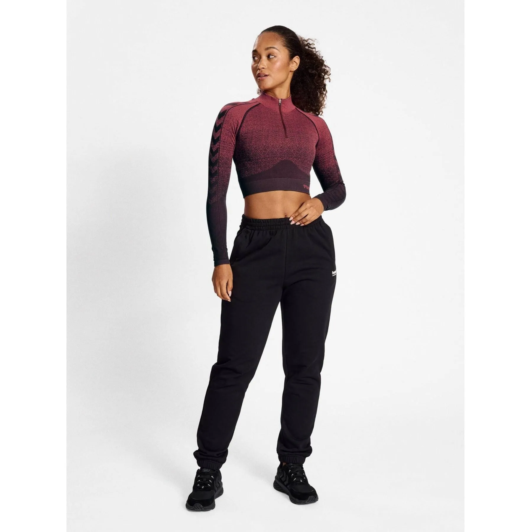 HUMMEL HMLMT FADE SEAMLESS HALF ZIP