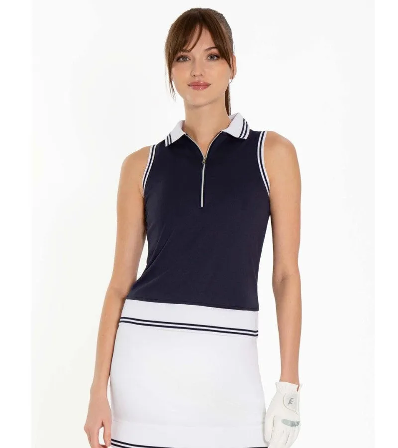 Inphorm Academy Sleeveless Polo Midnight
