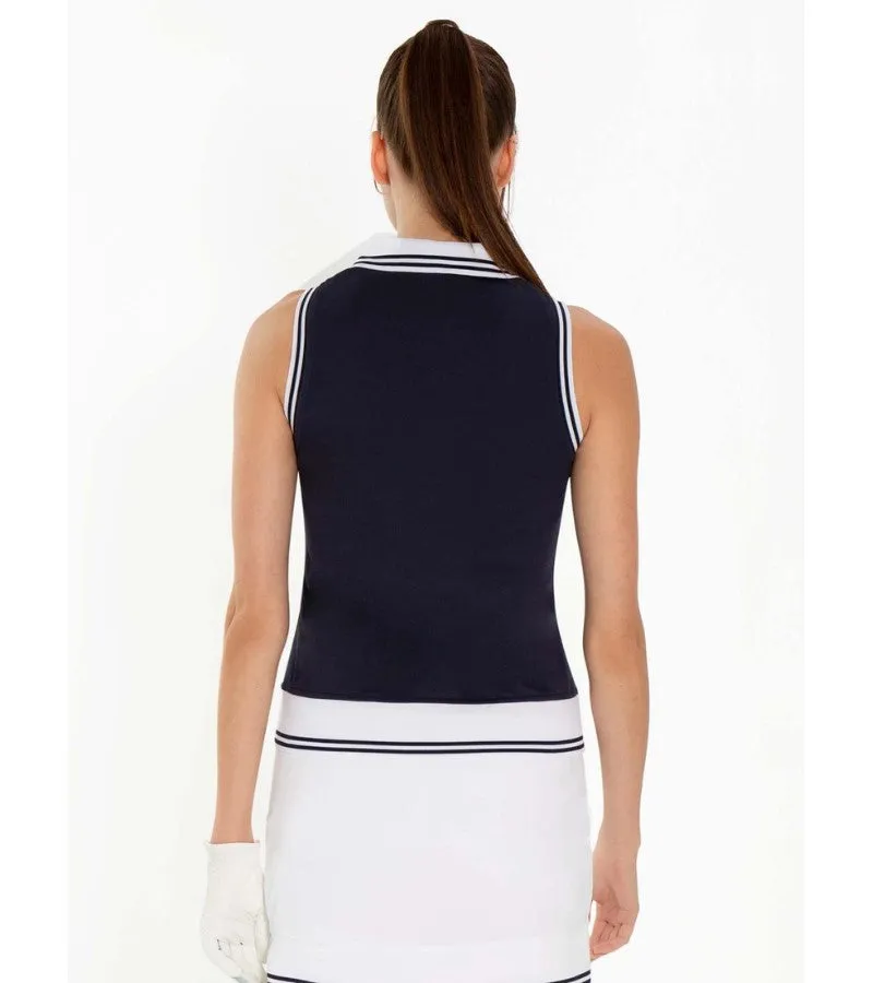 Inphorm Academy Sleeveless Polo Midnight