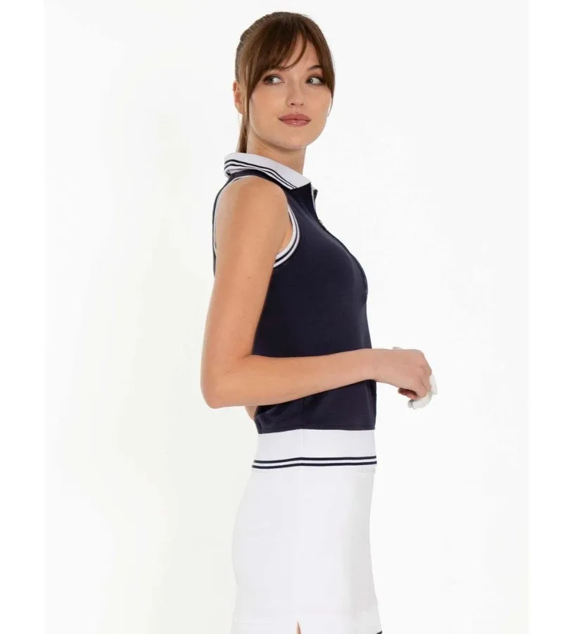 Inphorm Academy Sleeveless Polo Midnight