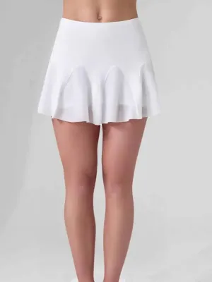 InPhorm Mai Flounce Skort - White