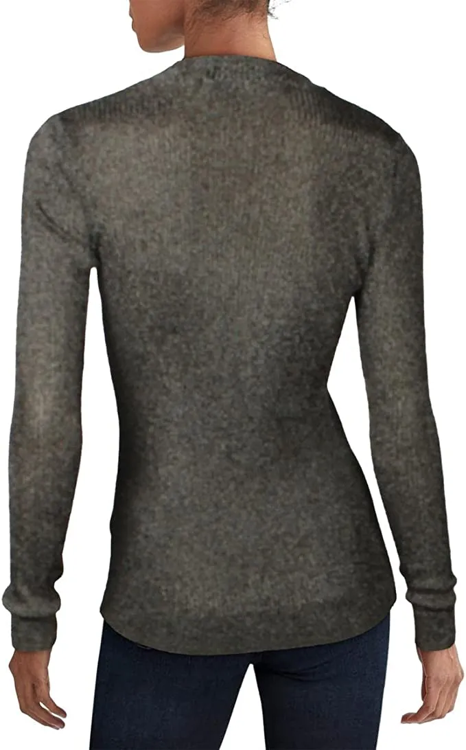 IRO Womens Myrna Metallic Lightweight Crewneck Sweater M