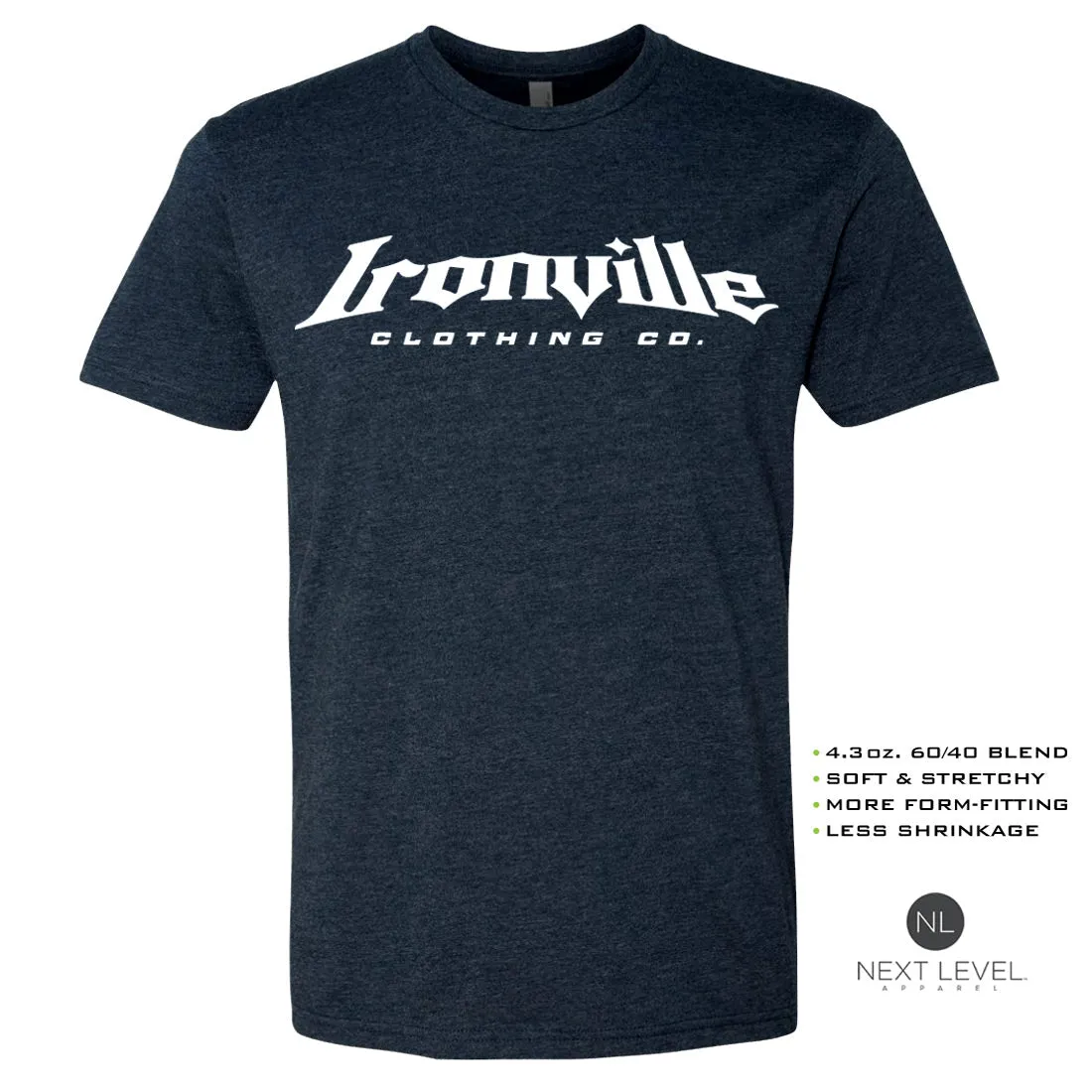 Ironville NATURAL POWER Soft-Blend Fitted Gym T-Shirt