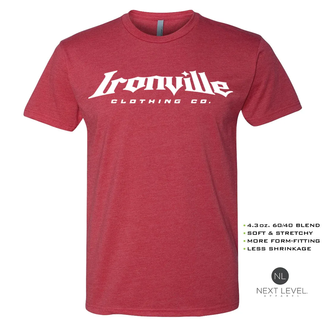 Ironville NATURAL POWER Soft-Blend Fitted Gym T-Shirt
