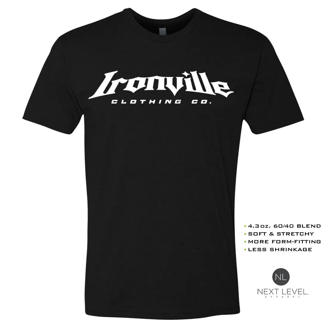 Ironville NATURAL POWER Soft-Blend Fitted Gym T-Shirt