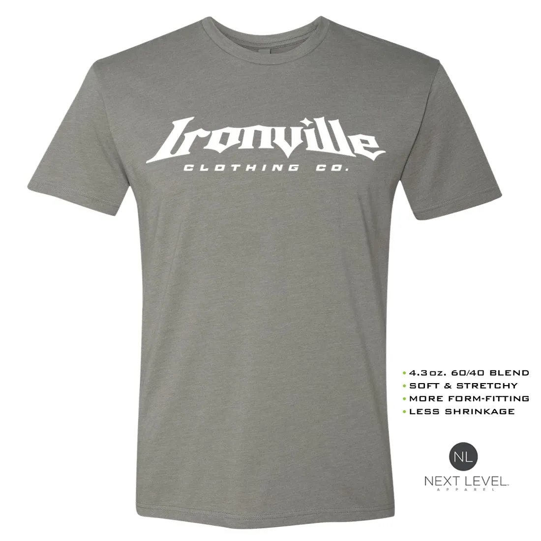 Ironville NATURAL POWER Soft-Blend Fitted Gym T-Shirt