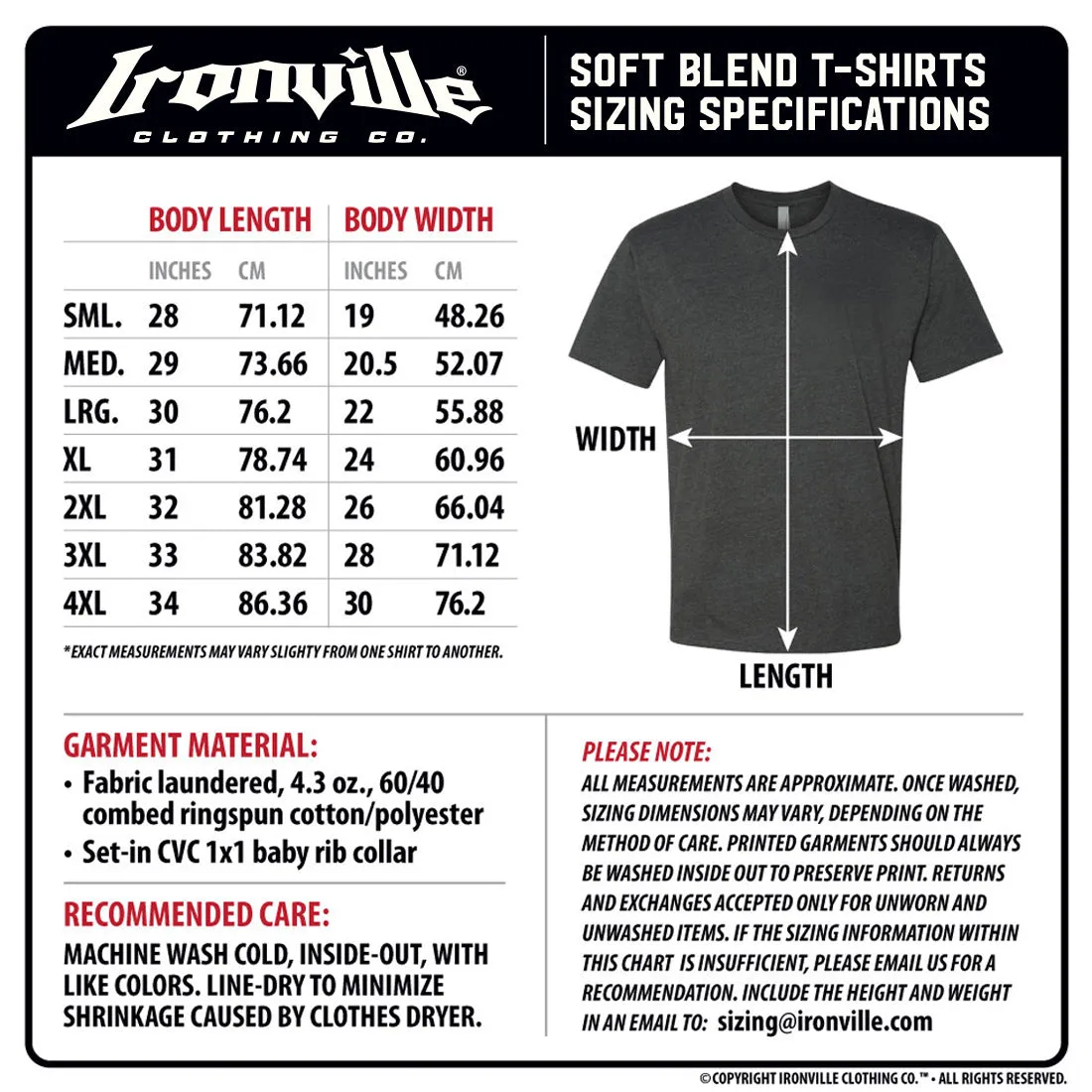 Ironville NATURAL POWER Soft-Blend Fitted Gym T-Shirt