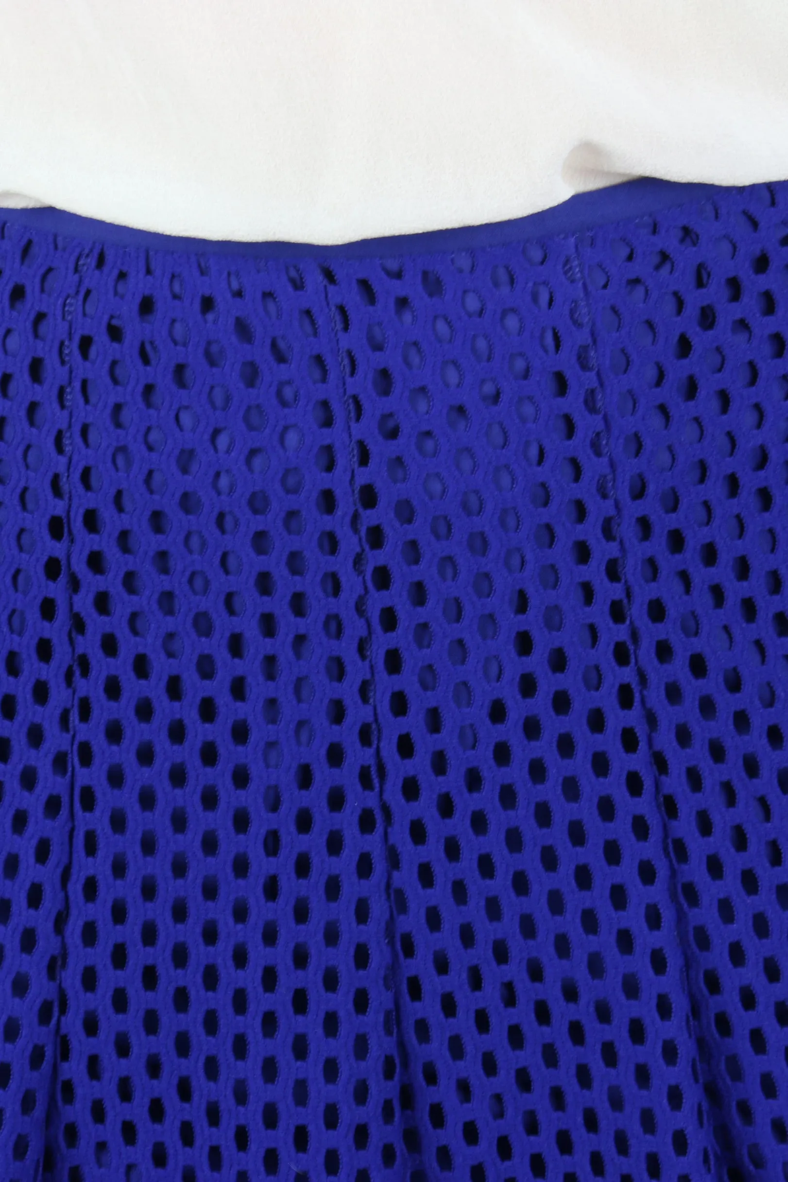 Jackpot blue mesh flare skirt