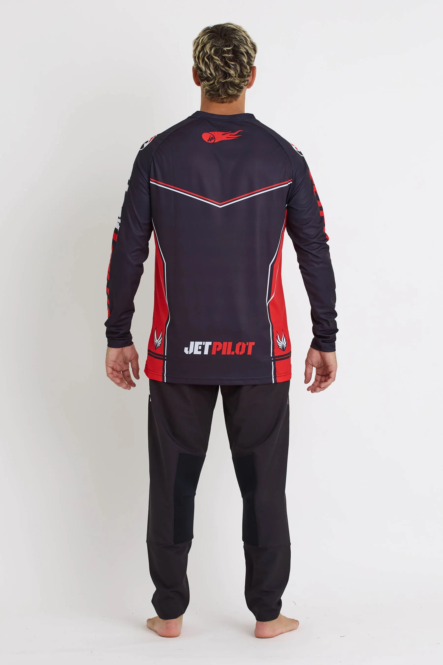 Jetpilot Risk It All Moto Jersey - Black/Red
