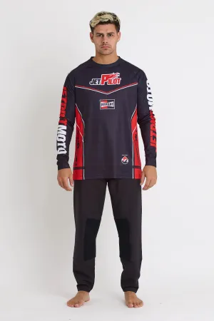 Jetpilot Risk It All Moto Jersey - Black/Red