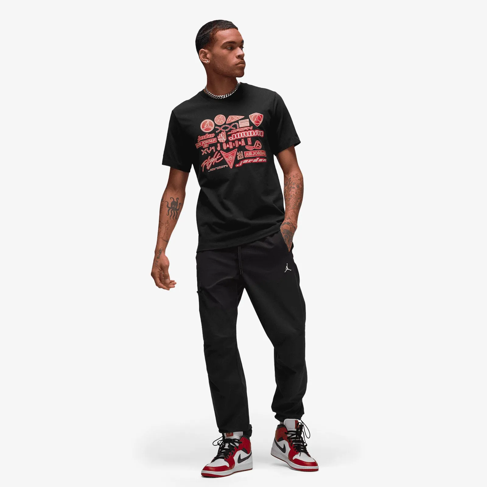 Jordan Logos Graphic T-Shirt - Black