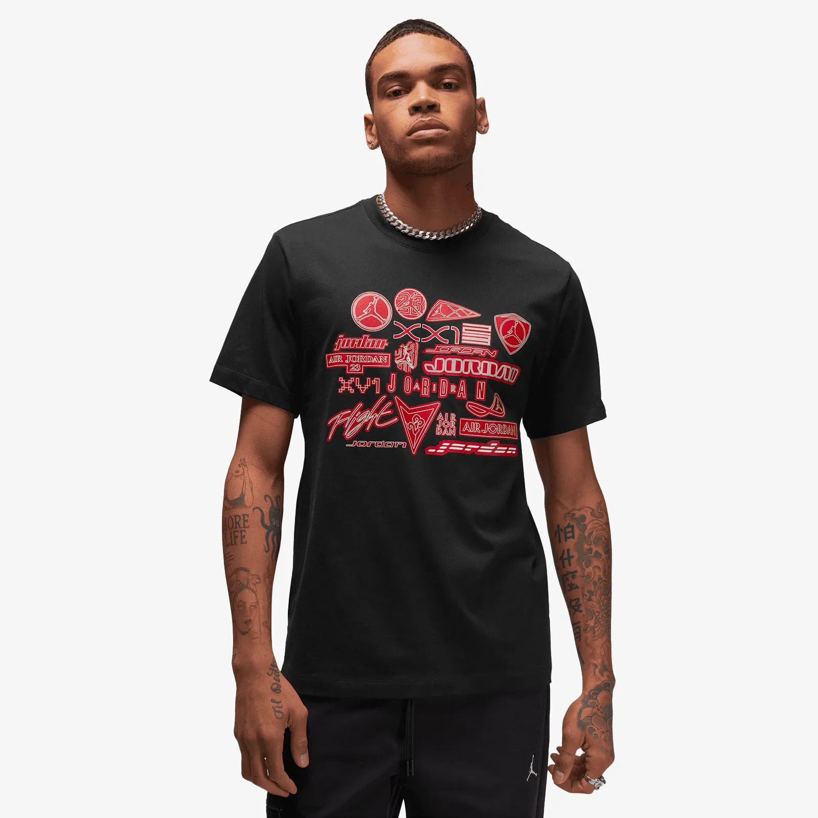 Jordan Logos Graphic T-Shirt - Black