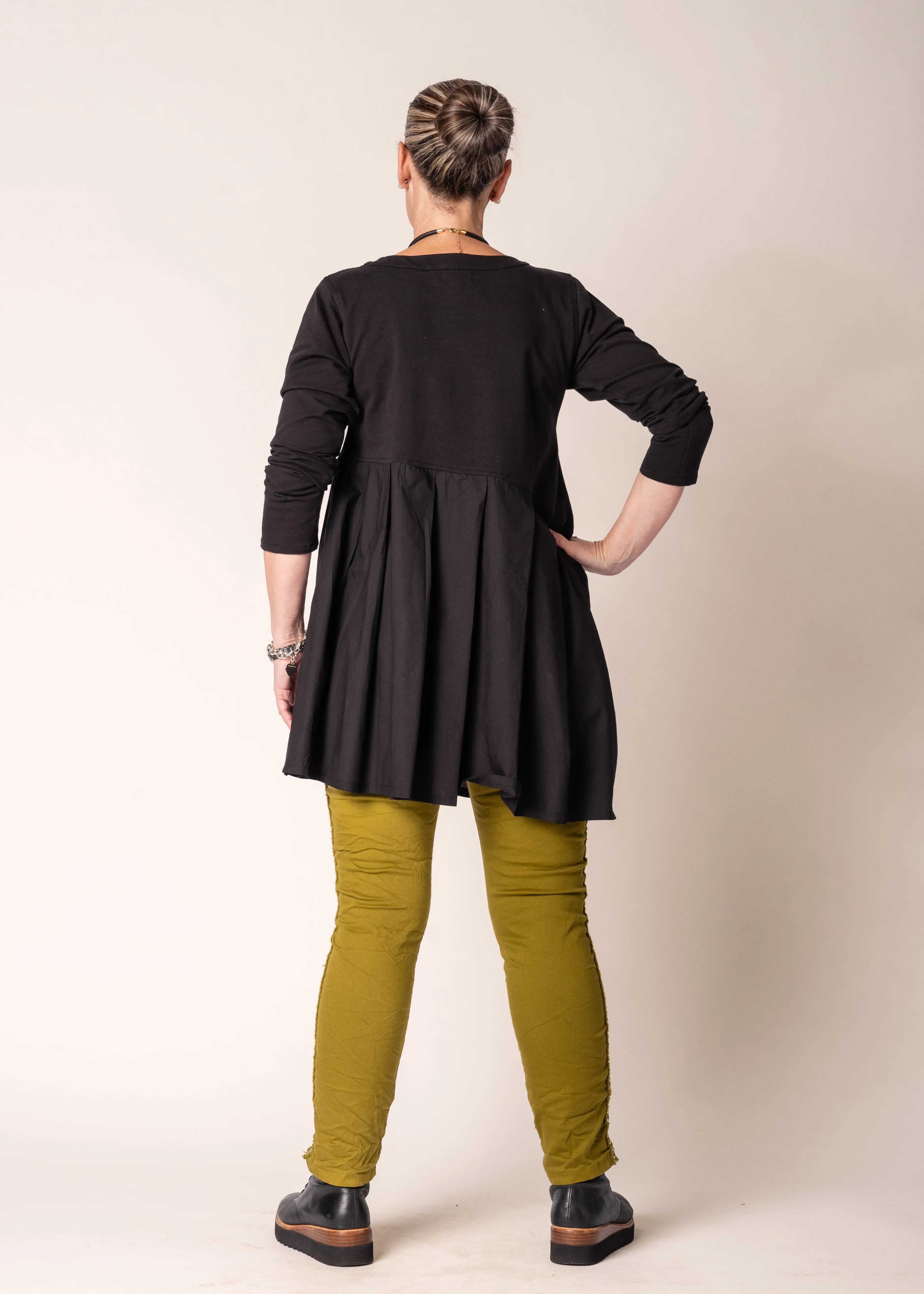 Jovie Cotton Top in Onyx