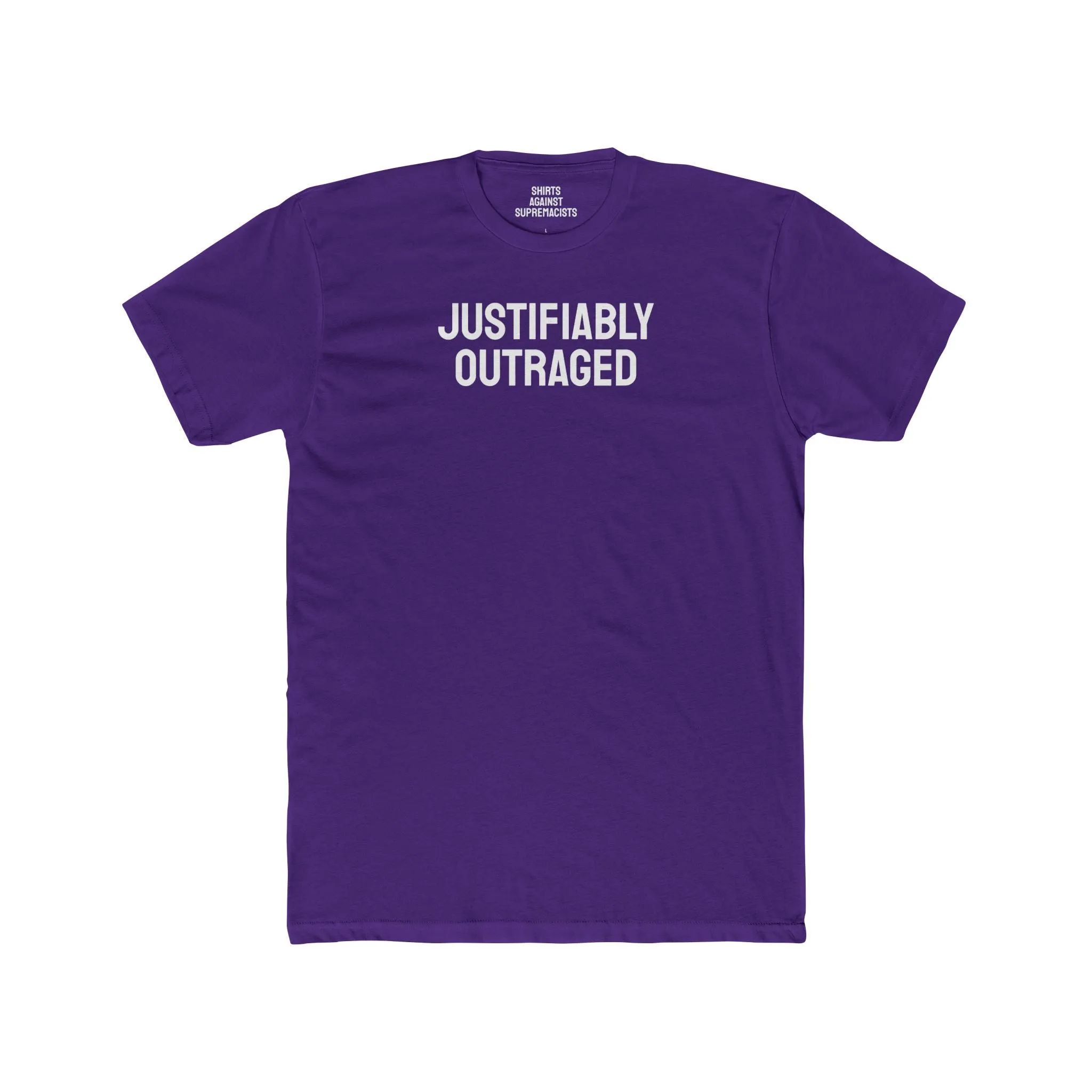 Justifiably Outraged - Unisex Cotton Crew Tee
