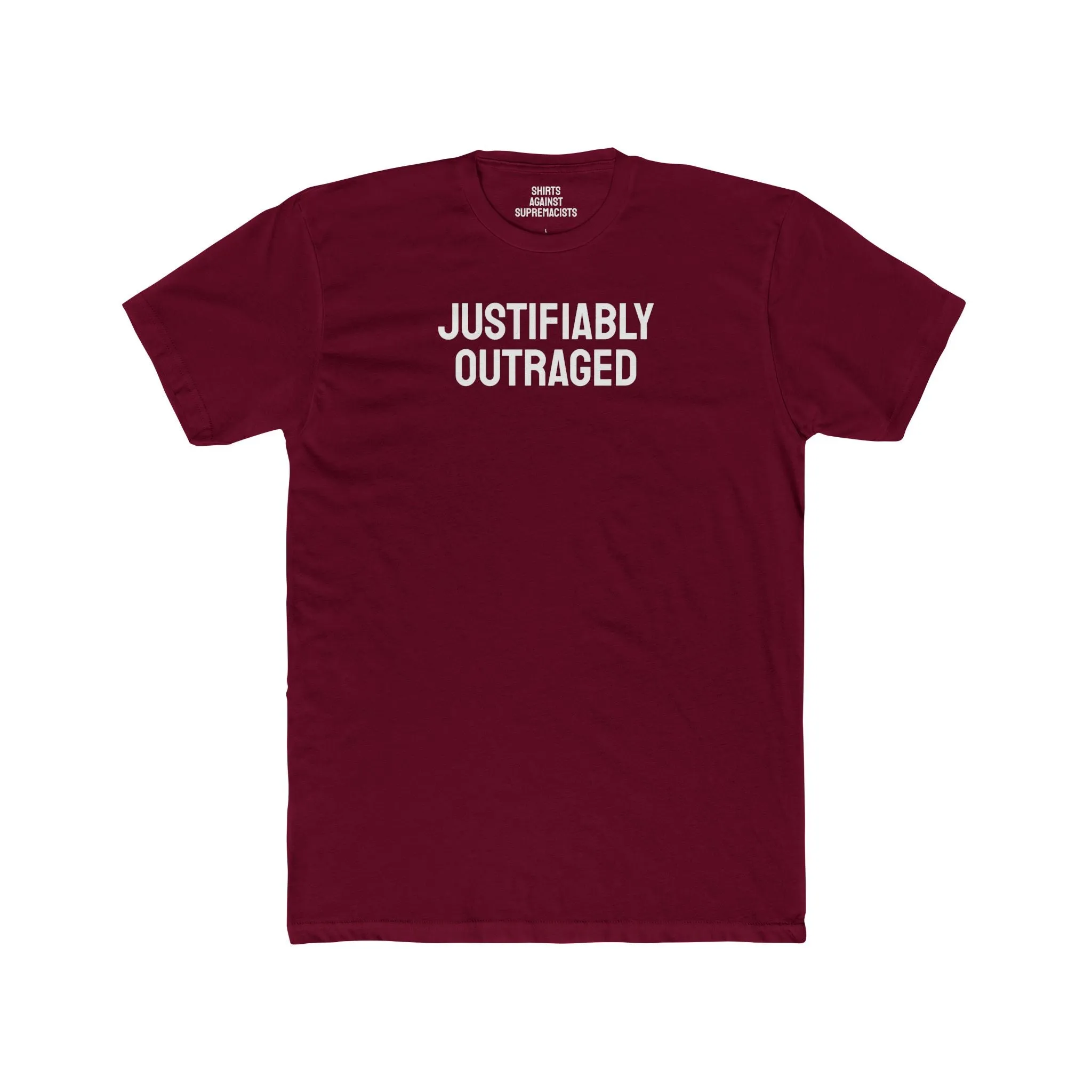 Justifiably Outraged - Unisex Cotton Crew Tee
