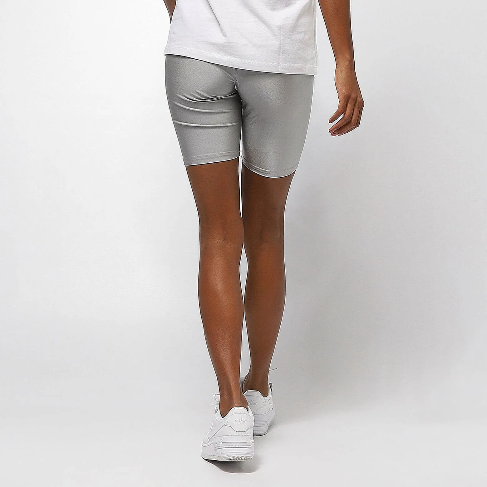 Karl Kani College Cycling Shorts Silver/Black/White