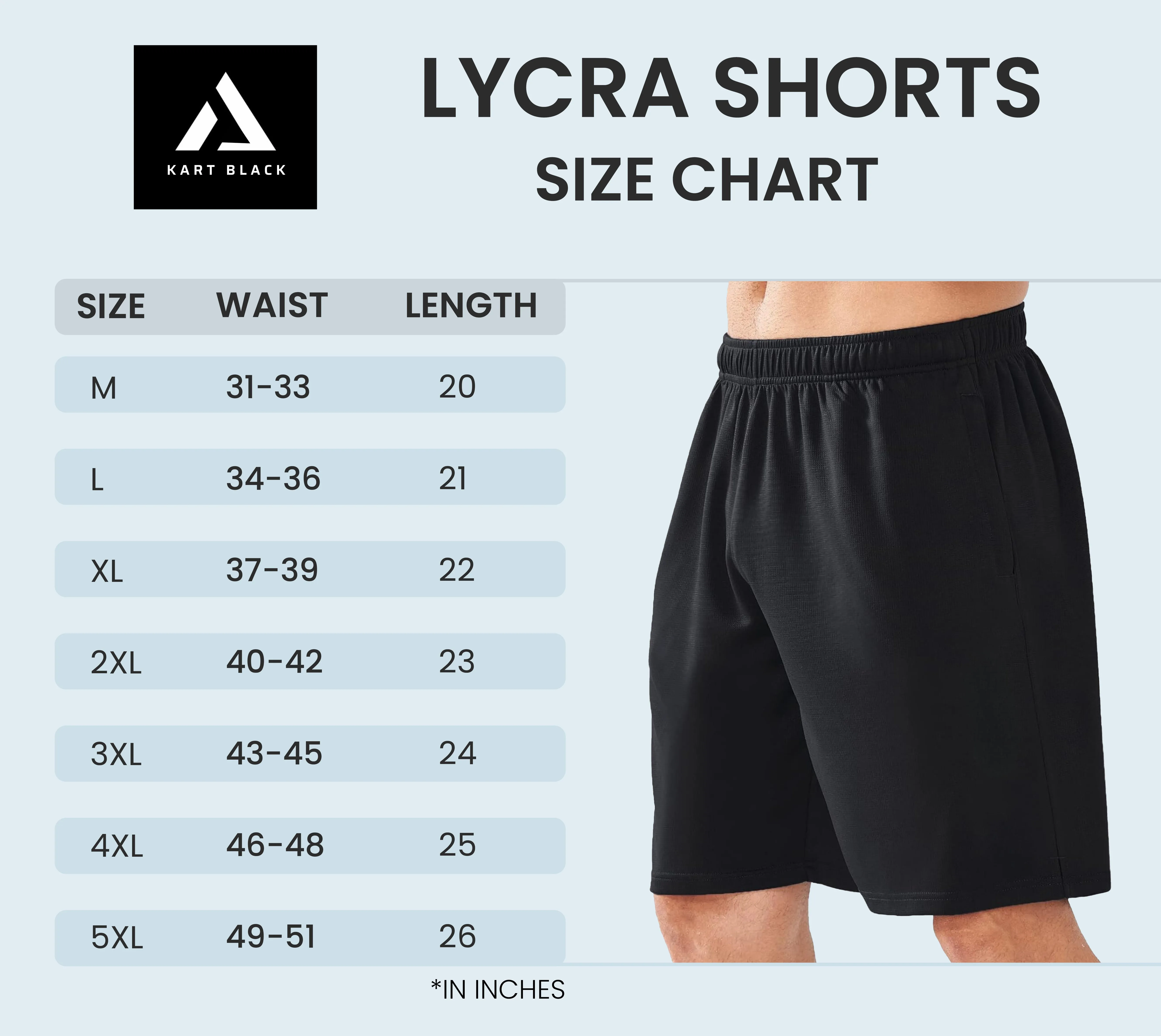 Kart Black Men's Active Wear Lycra Polyester Shorts | Arrow
