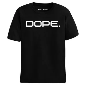 Kart Black Men's Plus Size Regular Fit Cotton Tshirts | MT-PLUS-BLK-DOPE_3XL