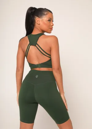 Khaki Green Cycling Shorts