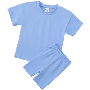 Kids Tales Children's Cycling Shorts Set - Blue