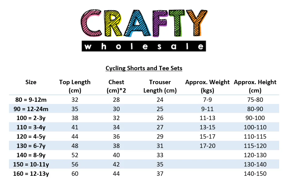 Kids Tales Children's Cycling Shorts Set - Blue