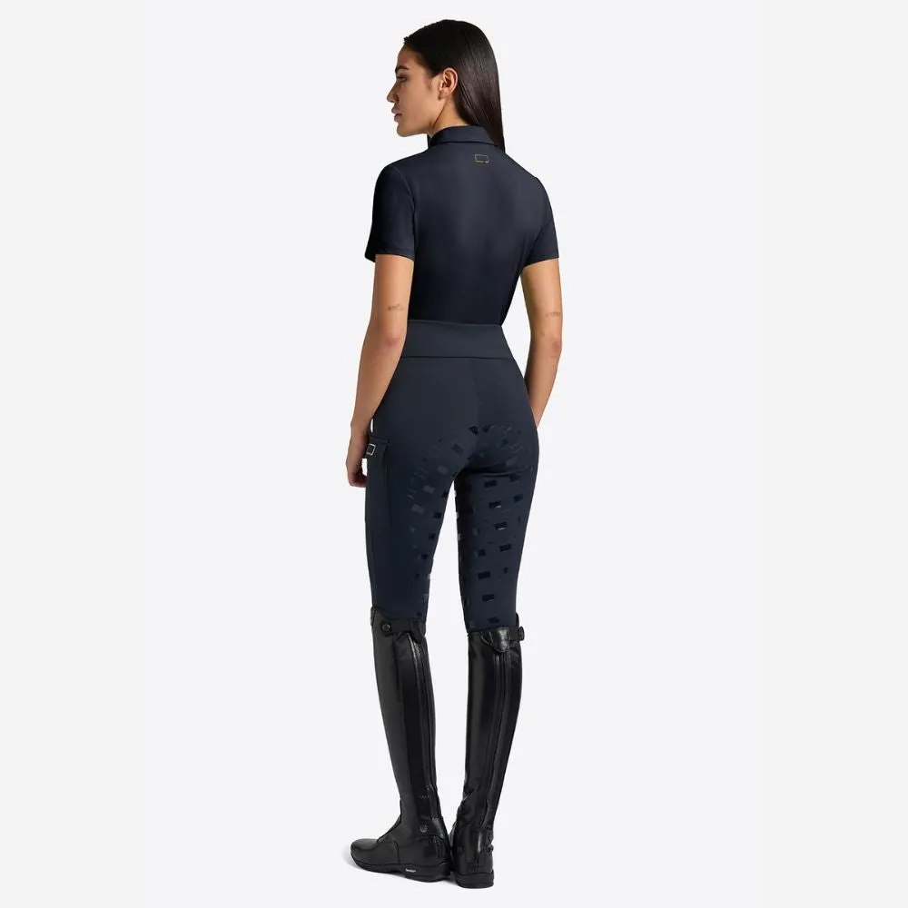 Ladies RG Micro Perforated Polo | Short Sleeves | Navy
