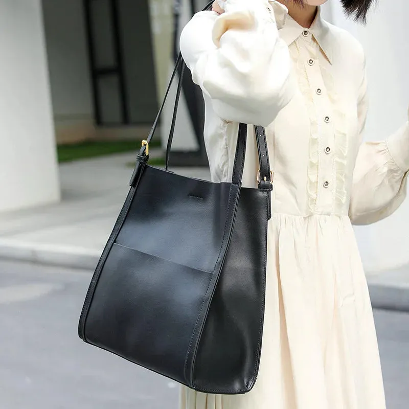 Lady Casual Split Leather Luxury Handbag And Shoulder For Women Bags Brand Designer Magnetic Buckle Teenage Girl Commute Tote