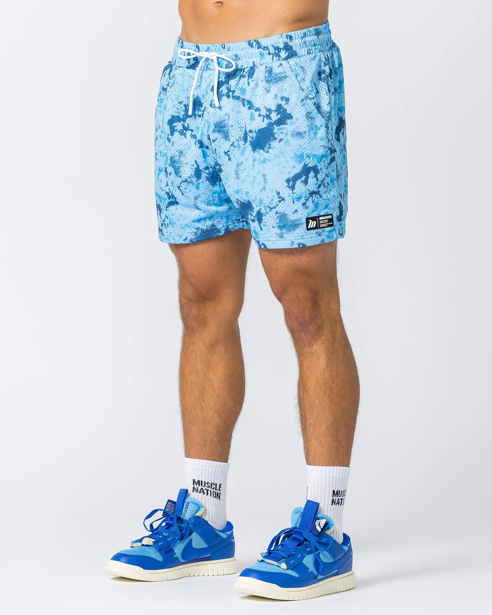 Lay Up 3.5" Shorts - Blue Sky High Print