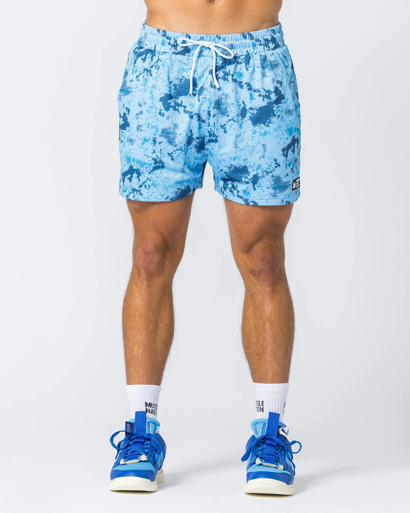 Lay Up 3.5" Shorts - Blue Sky High Print
