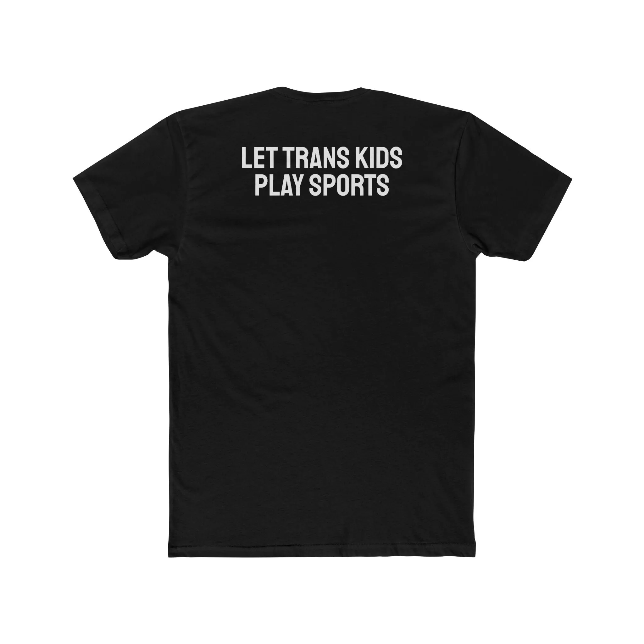 Let Trans Kids Play Sports - Unisex Cotton Crew Tee