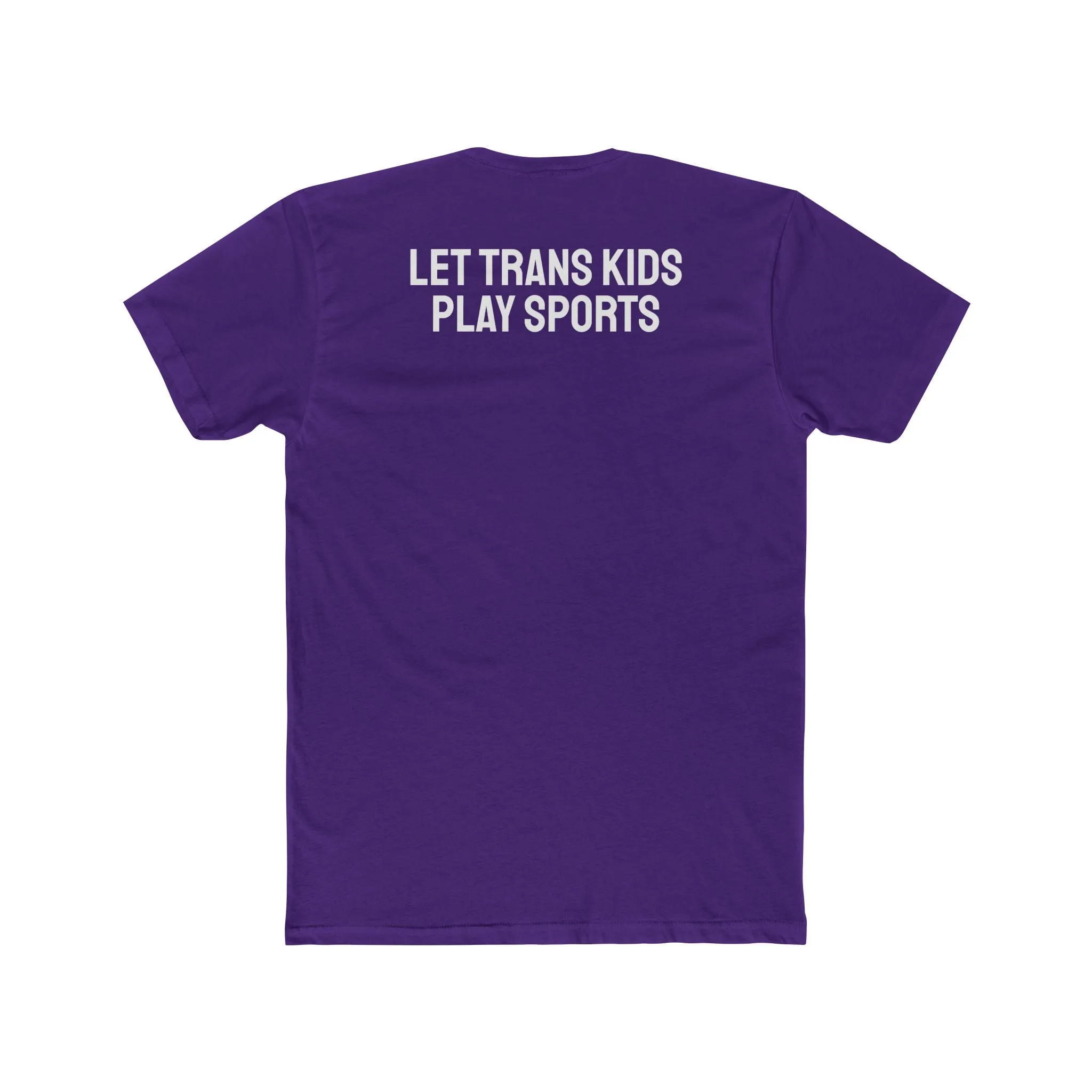 Let Trans Kids Play Sports - Unisex Cotton Crew Tee