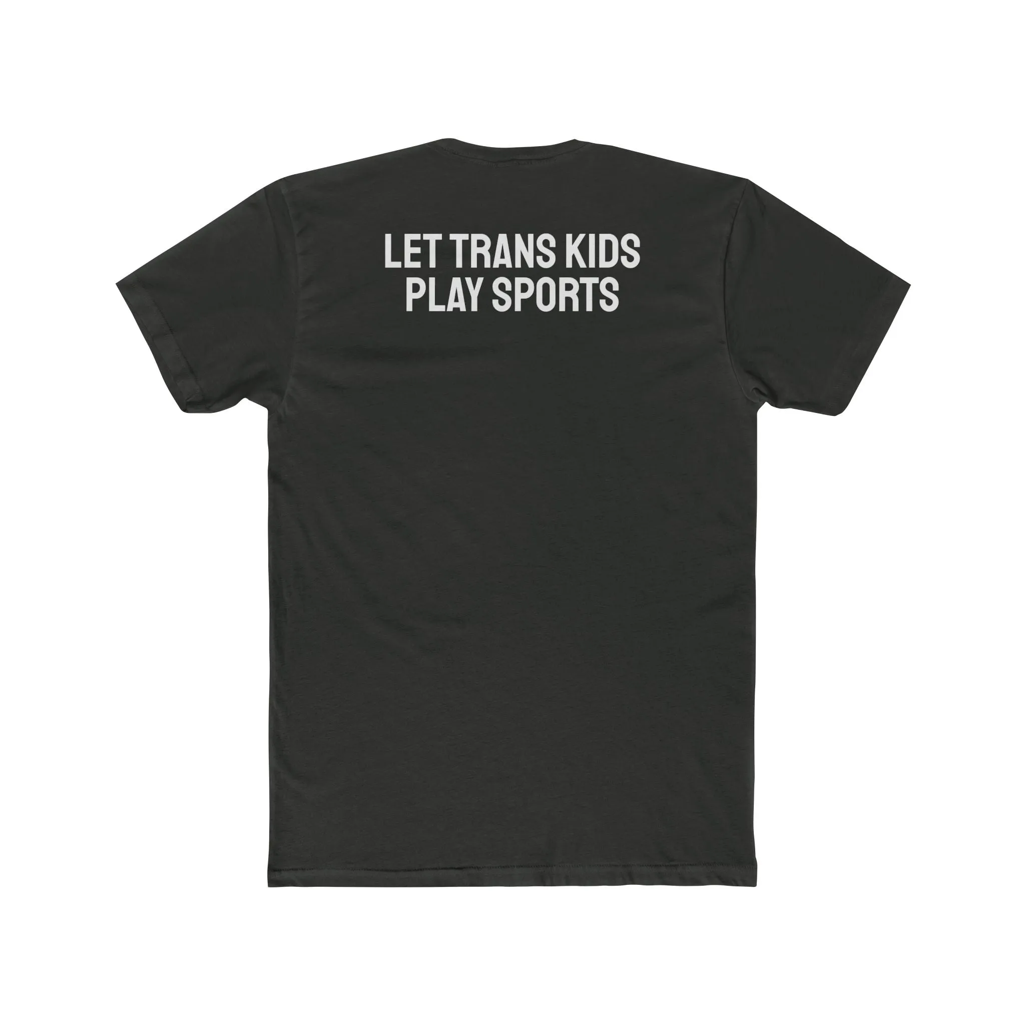 Let Trans Kids Play Sports - Unisex Cotton Crew Tee