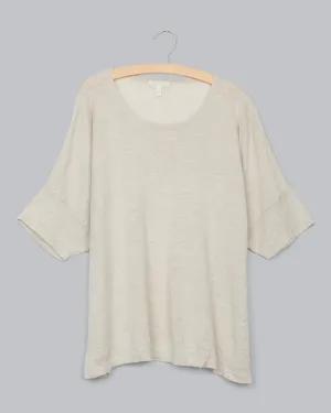 Lightweight Fine Gauge Organic Linen Pullover