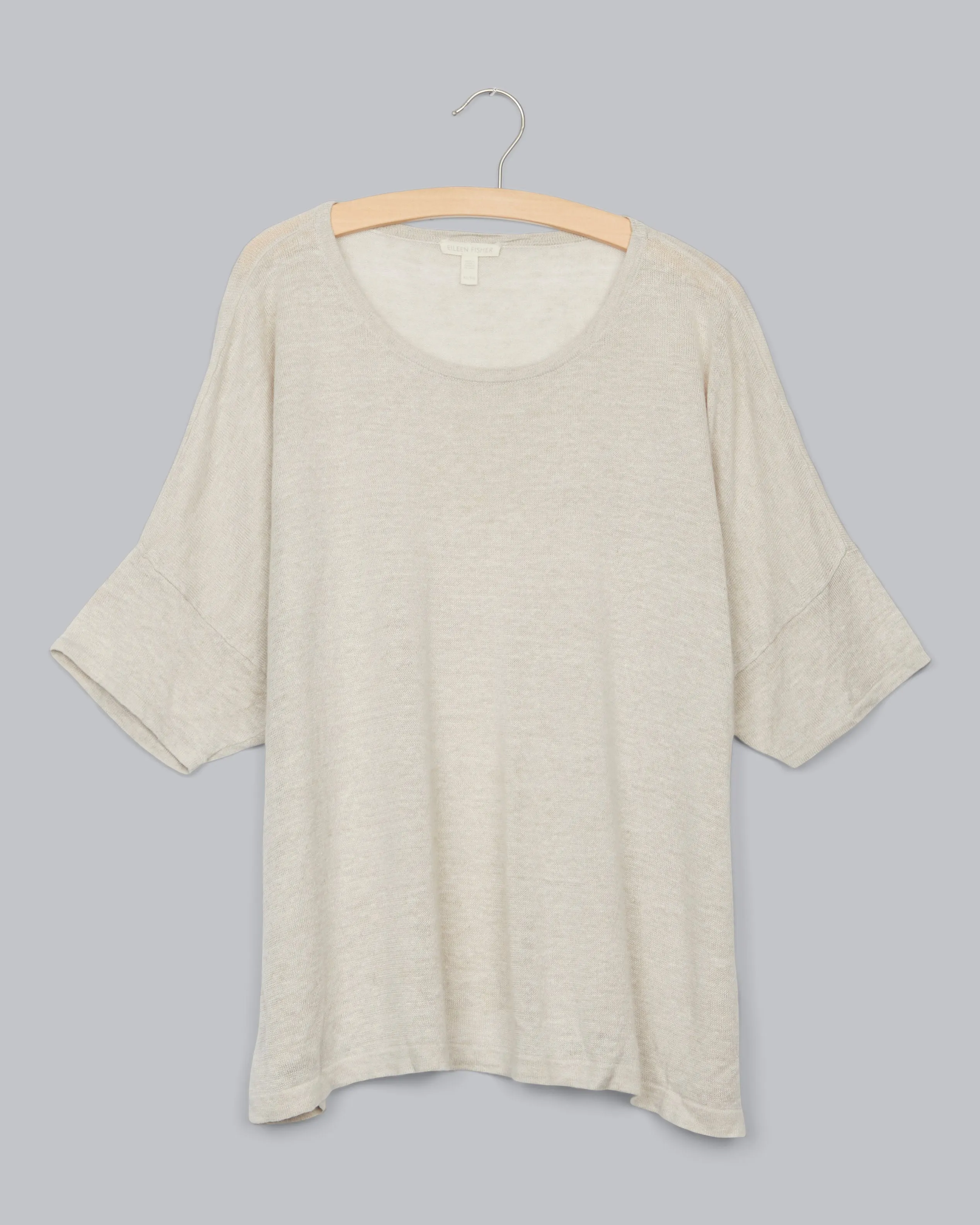 Lightweight Fine Gauge Organic Linen Pullover