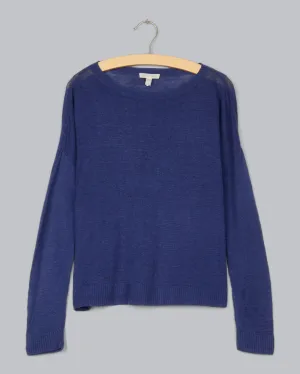 Lightweight Fine Gauge Organic Linen Pullover