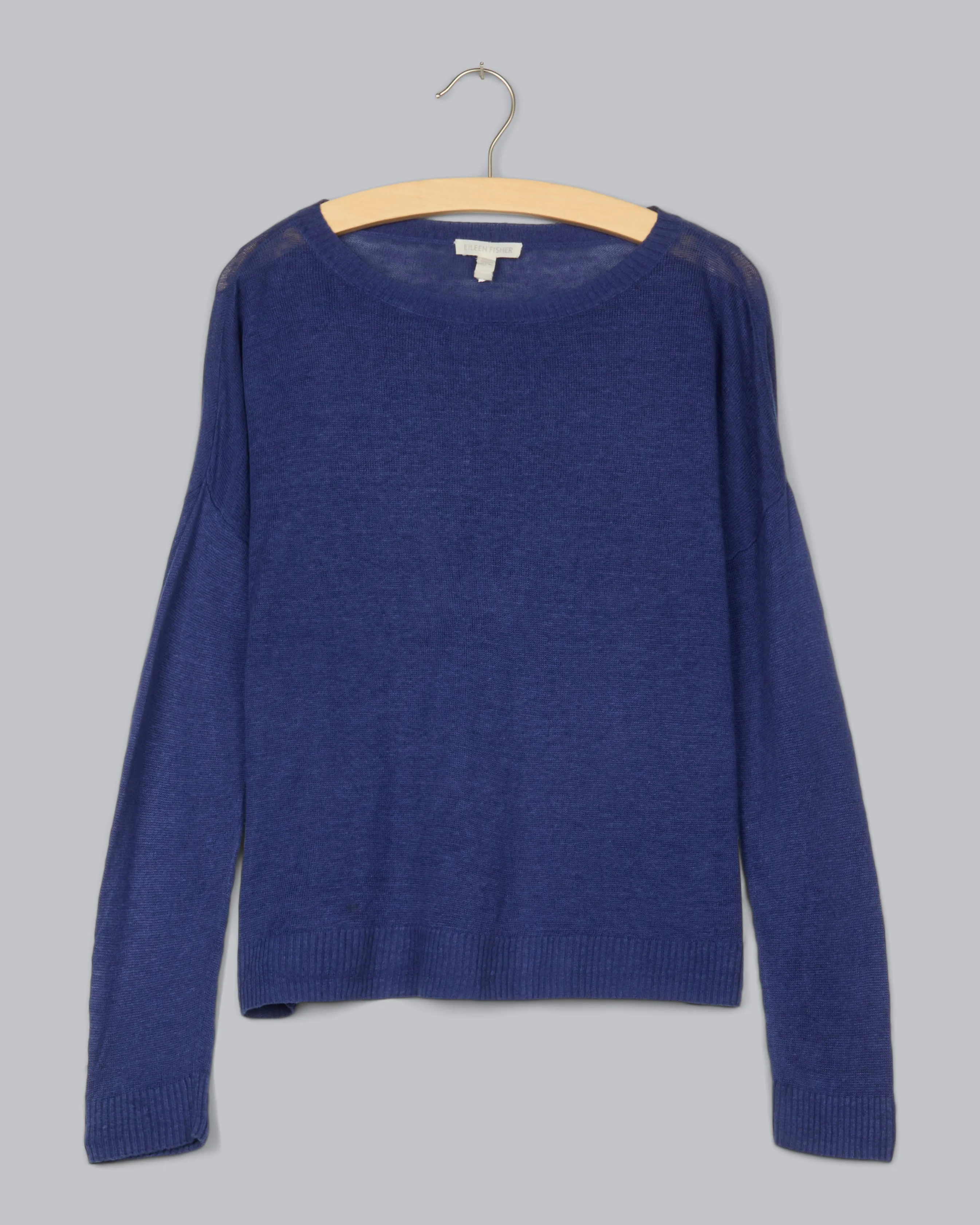 Lightweight Fine Gauge Organic Linen Pullover